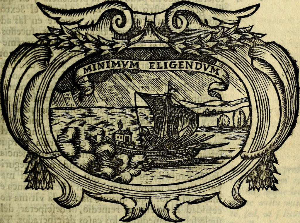 An illustration from Idea de vn principe politico christiano : representada en cien empressas. Va enmendada en esta sexta impression de todos los yerros que avia en las otras ..., 1675, leaf 242