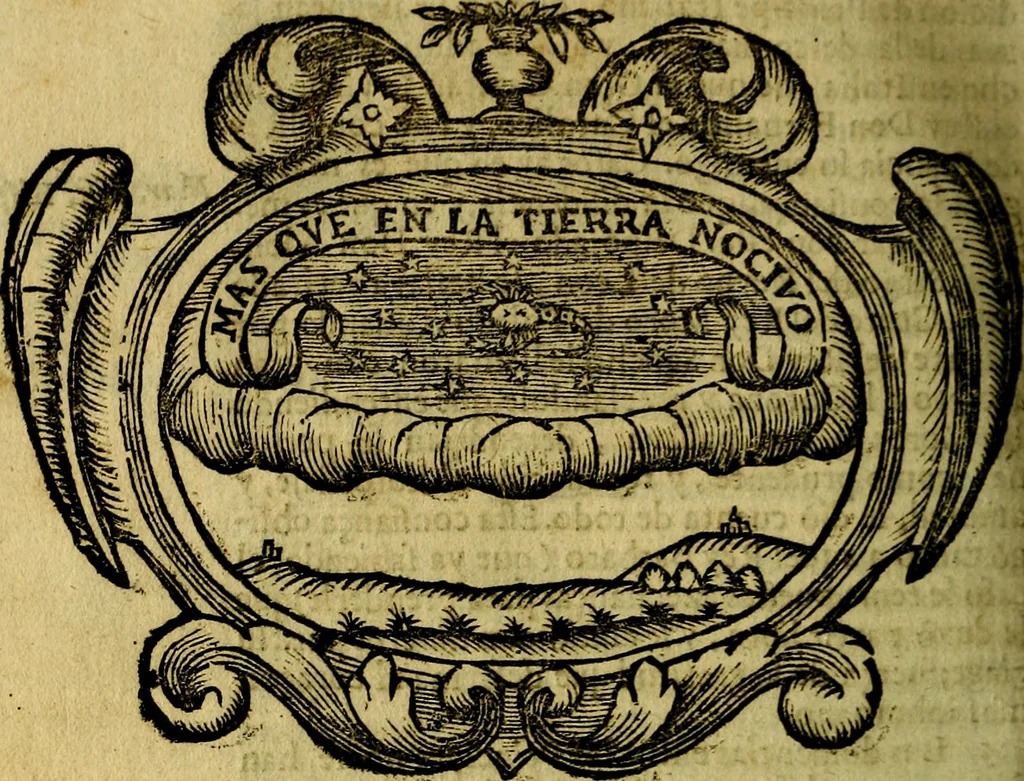 An illustration from Idea de vn principe politico christiano : representada en cien empressas. Va enmendada en esta sexta impression de todos los yerros que avia en las otras ..., 1675, leaf 361