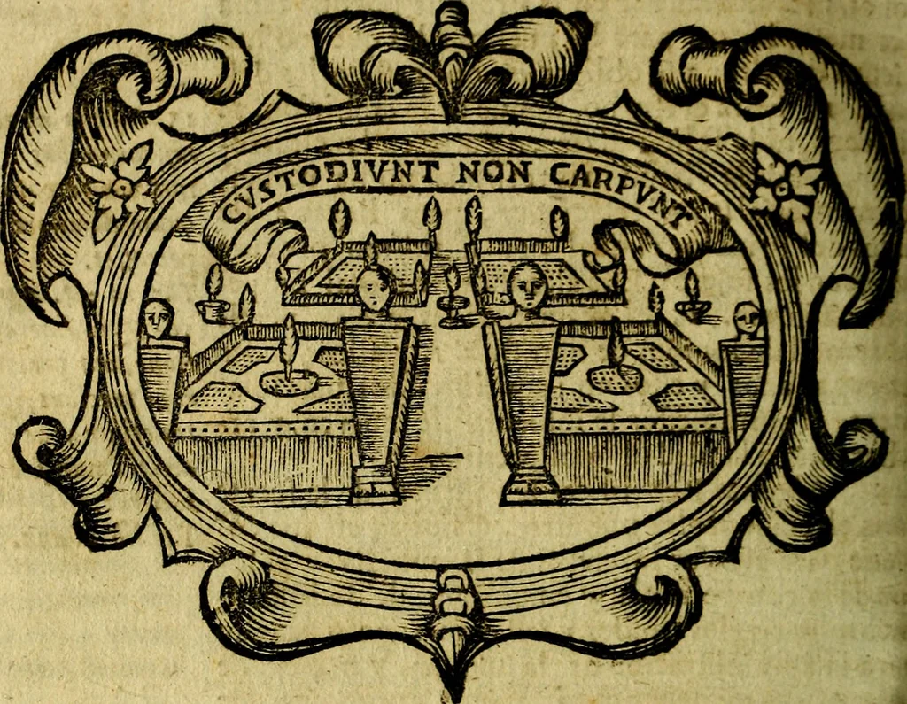 An illustration from Idea de vn principe politico christiano : representada en cien empressas. Va enmendada en esta sexta impression de todos los yerros que avia en las otras ..., 1675, leaf 369