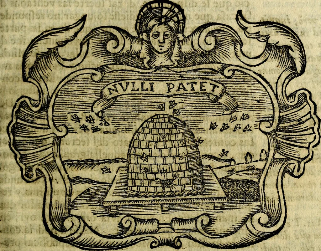 An illustration from Idea de vn principe politico christiano : representada en cien empressas. Va enmendada en esta sexta impression de todos los yerros que avia en las otras ..., 1675, leaf 448