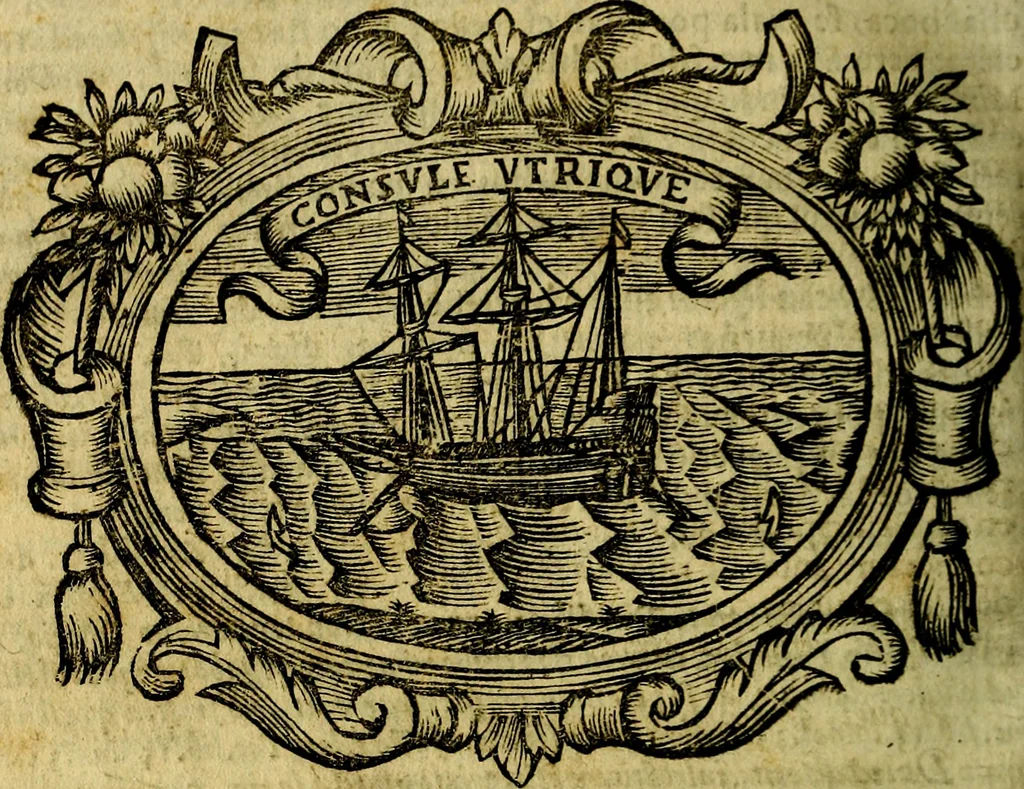 An illustration from Idea de vn principe politico christiano : representada en cien empressas. Va enmendada en esta sexta impression de todos los yerros que avia en las otras ..., 1675, leaf 455