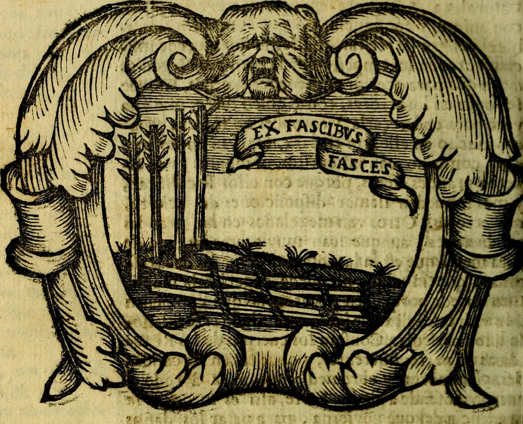 An illustration from Idea de vn principe politico christiano : representada en cien empressas. Va enmendada en esta sexta impression de todos los yerros que avia en las otras ..., 1675, leaf 469