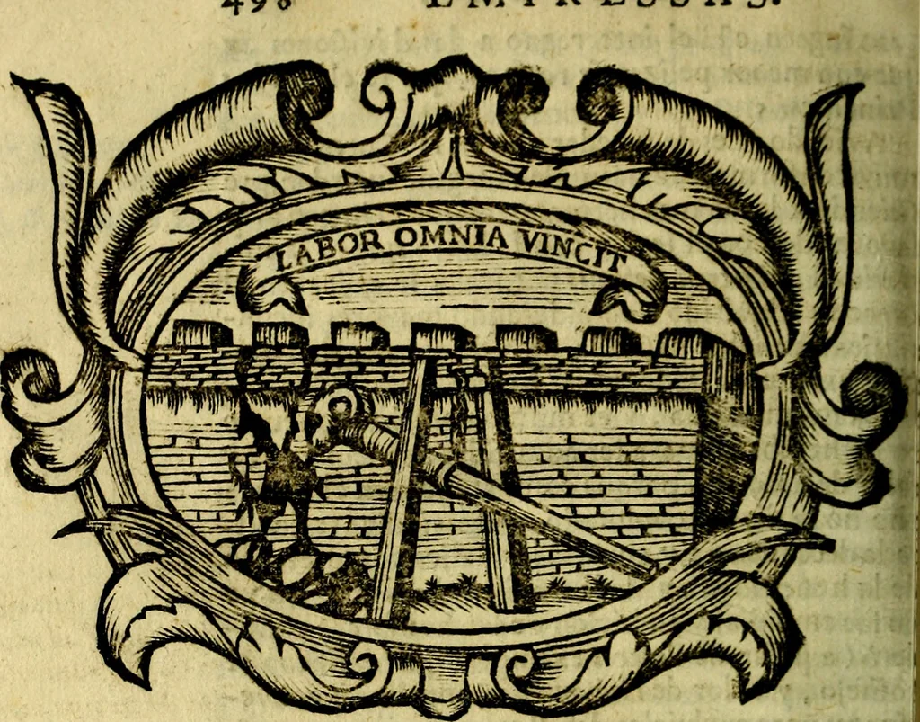 An illustration from Idea de vn principe politico christiano : representada en cien empressas. Va enmendada en esta sexta impression de todos los yerros que avia en las otras ..., 1675, leaf 513