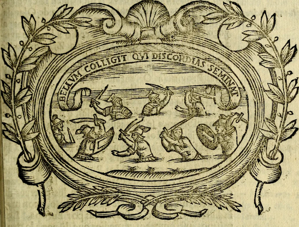 An illustration from Idea de vn principe politico christiano : representada en cien empressas. Va enmendada en esta sexta impression de todos los yerros que avia en las otras ..., 1675, leaf 540