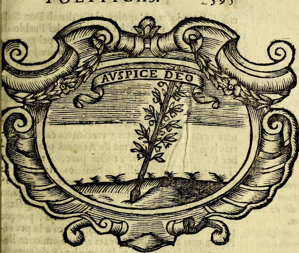 An illustration from Idea de vn principe politico christiano : representada en cien empressas. Va enmendada en esta sexta impression de todos los yerros que avia en las otras ..., 1675, leaf 610