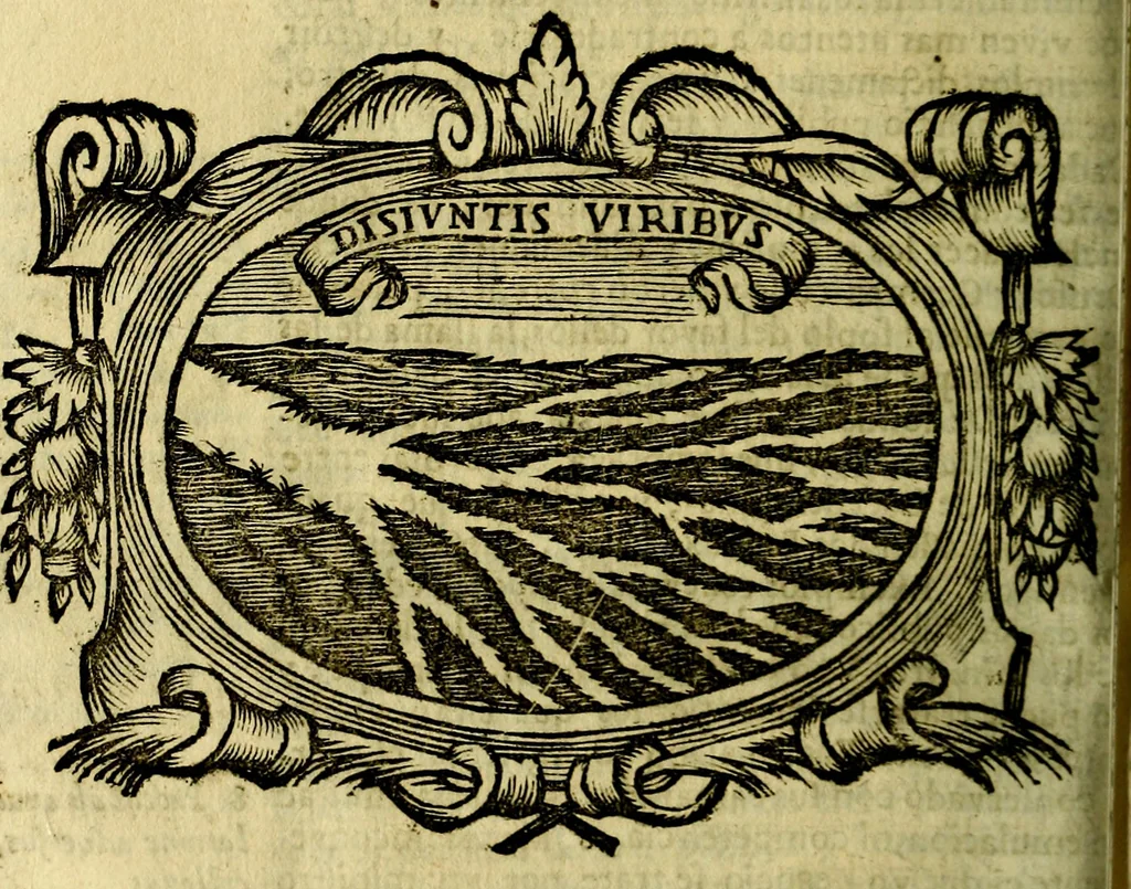 An illustration from Idea de vn principe politico christiano : representada en cien empressas. Va enmendada en esta sexta impression de todos los yerros que avia en las otras ..., 1675, leaf 625
