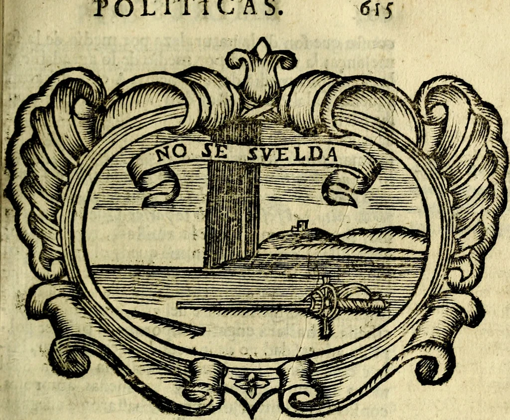 An illustration from Idea de vn principe politico christiano : representada en cien empressas. Va enmendada en esta sexta impression de todos los yerros que avia en las otras ..., 1675, leaf 630