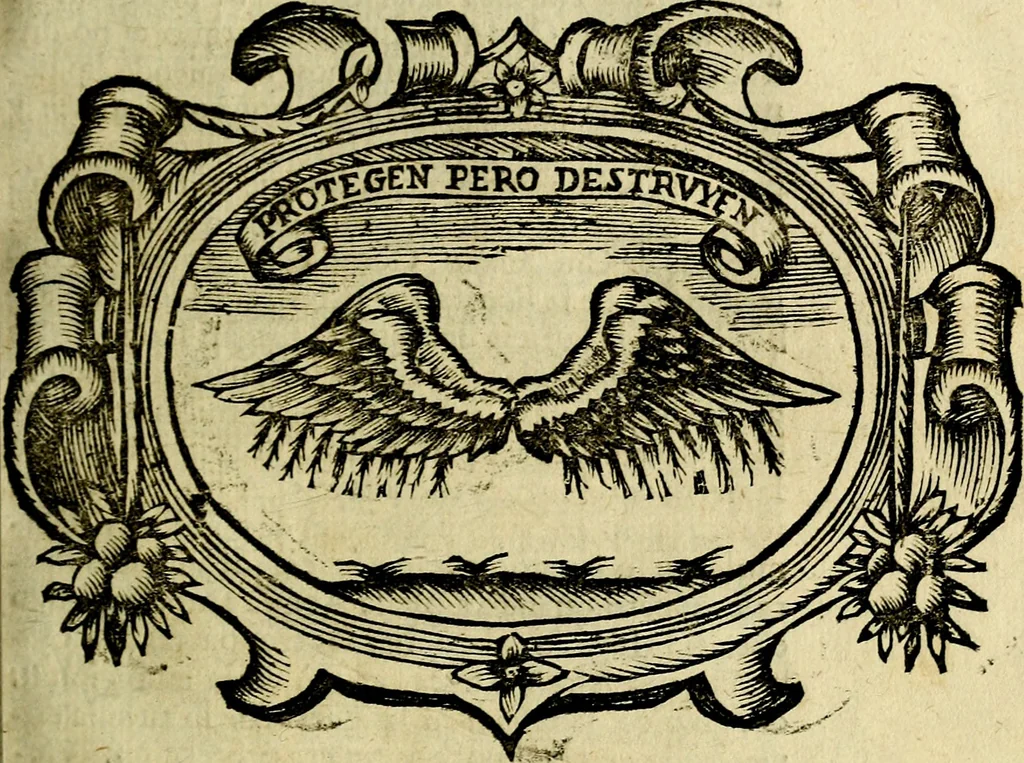 An illustration from Idea de vn principe politico christiano : representada en cien empressas. Va enmendada en esta sexta impression de todos los yerros que avia en las otras ..., 1675, leaf 636