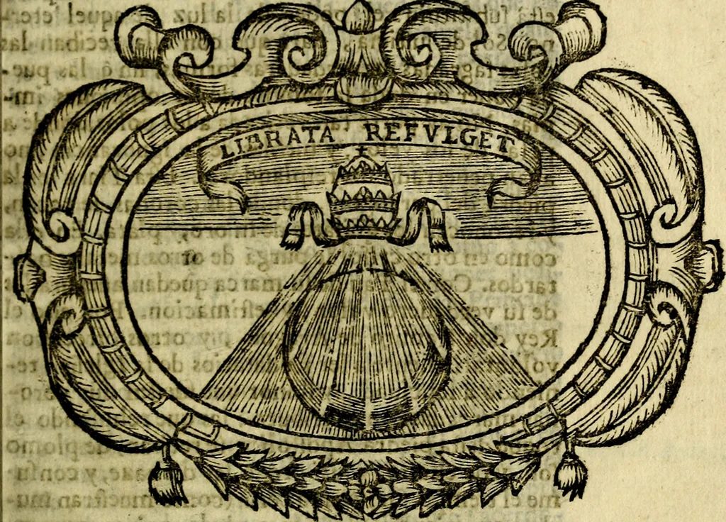 An illustration from Idea de vn principe politico christiano : representada en cien empressas. Va enmendada en esta sexta impression de todos los yerros que avia en las otras ..., 1675, leaf 646