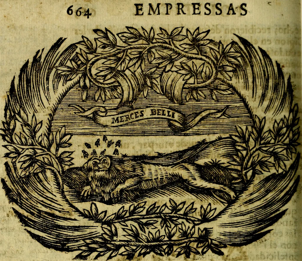 An illustration from Idea de vn principe politico christiano : representada en cien empressas. Va enmendada en esta sexta impression de todos los yerros que avia en las otras ..., 1675, leaf 681