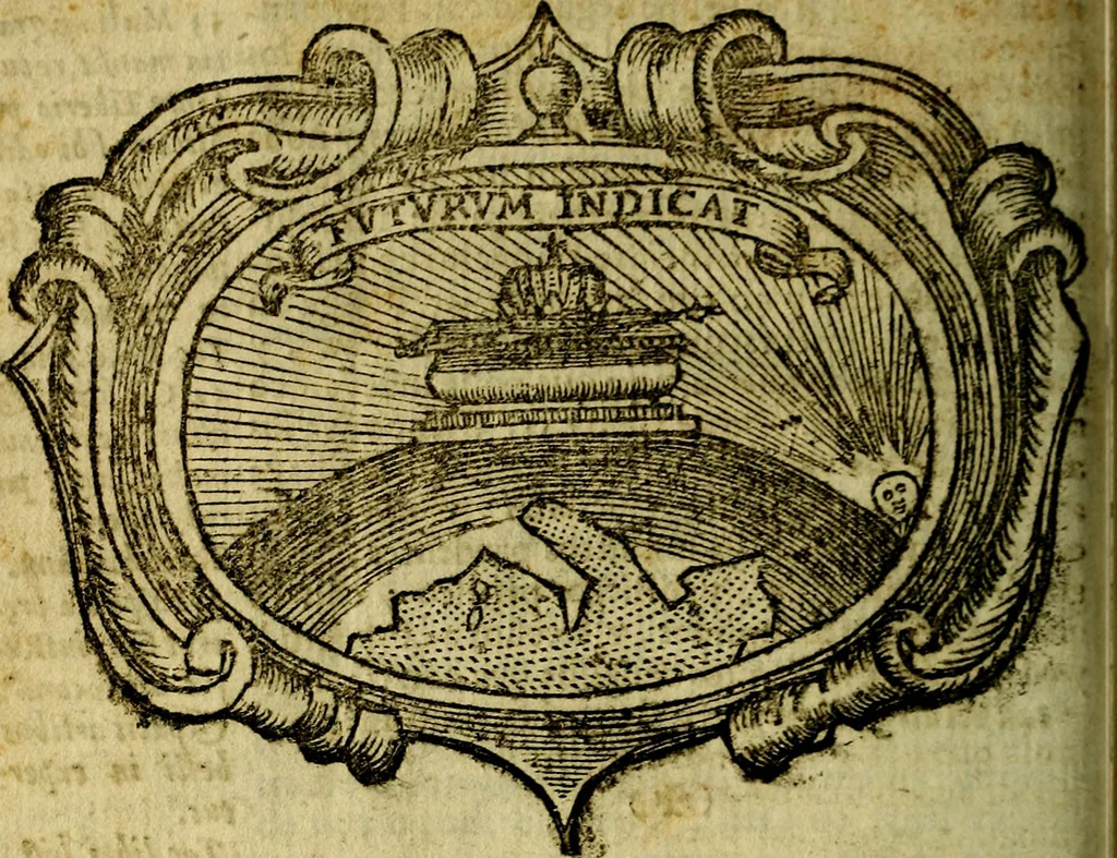 An illustration from Idea de vn principe politico christiano : representada en cien empressas. Va enmendada en esta sexta impression de todos los yerros que avia en las otras ..., 1675, leaf 699