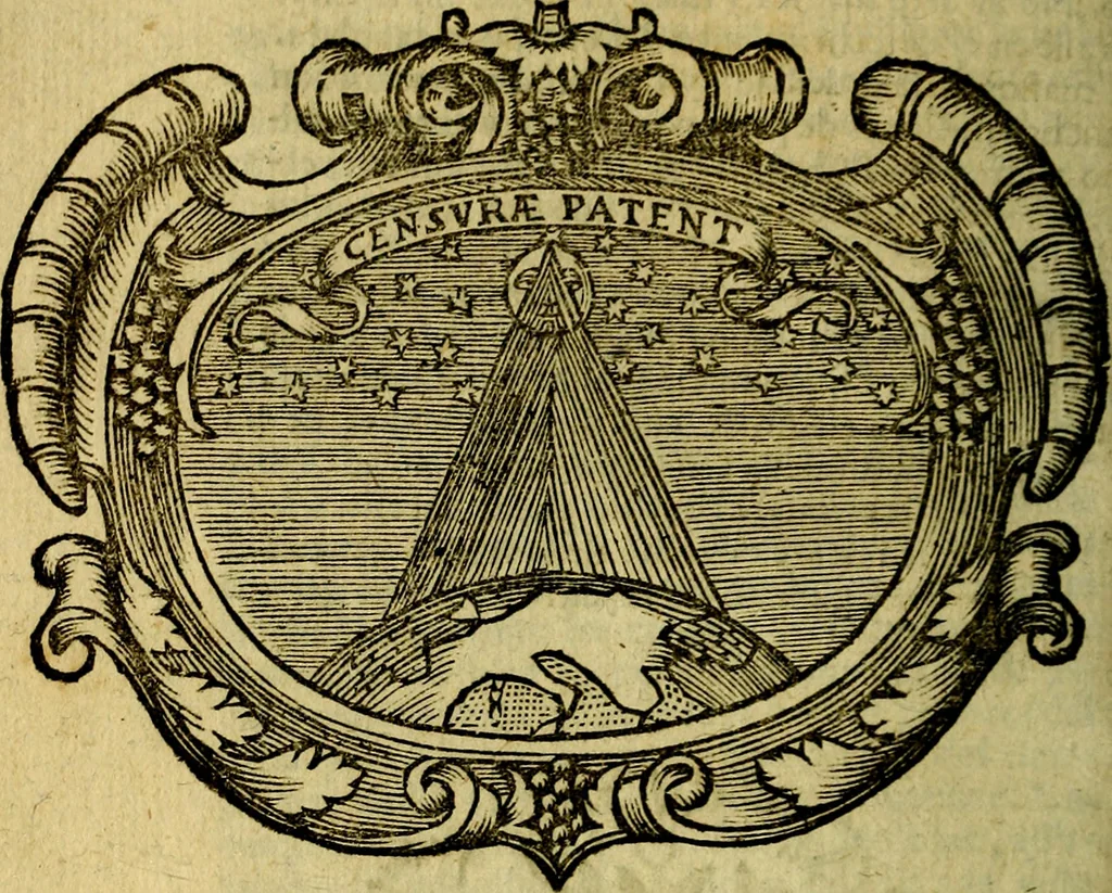 An illustration from Idea de vn principe politico christiano : representada en cien empressas. Va enmendada en esta sexta impression de todos los yerros que avia en las otras ..., 1675, leaf 95