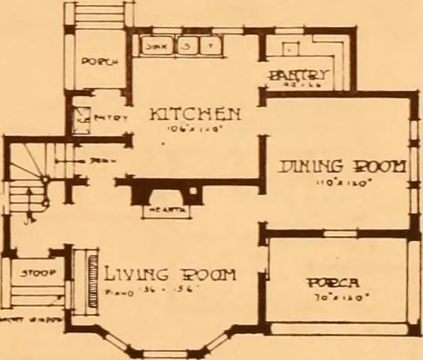 An illustration from Ideal homes / by W. F. Barlow, Jr., 1913, leaf 12