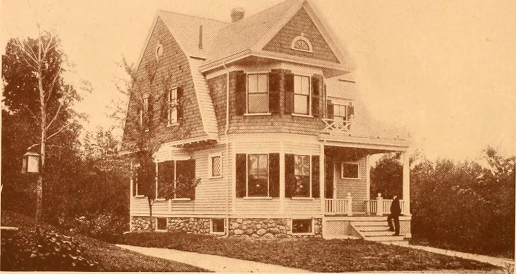 An illustration from Ideal homes / by W. F. Barlow, Jr., 1913, leaf 17