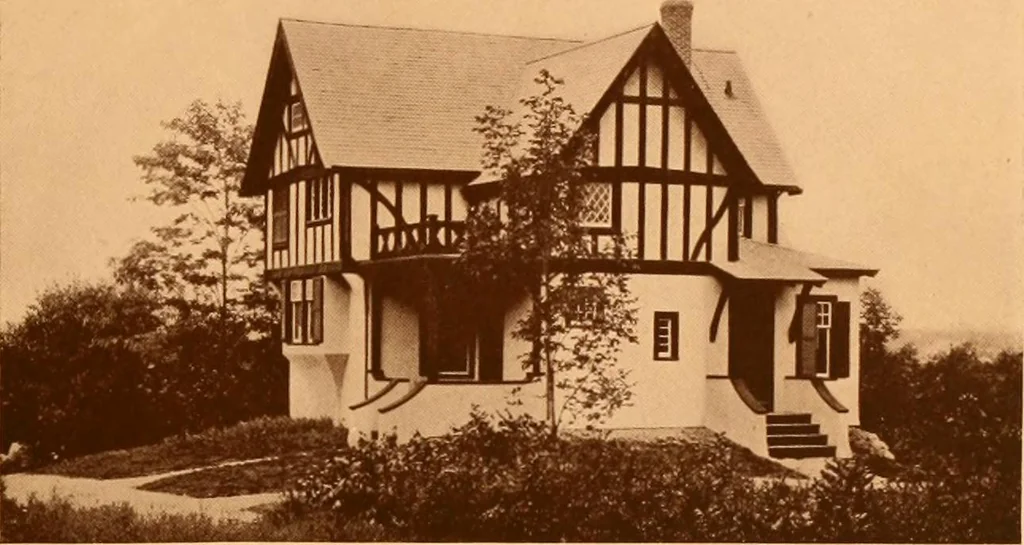 An illustration from Ideal homes / by W. F. Barlow, Jr., 1913, leaf 18