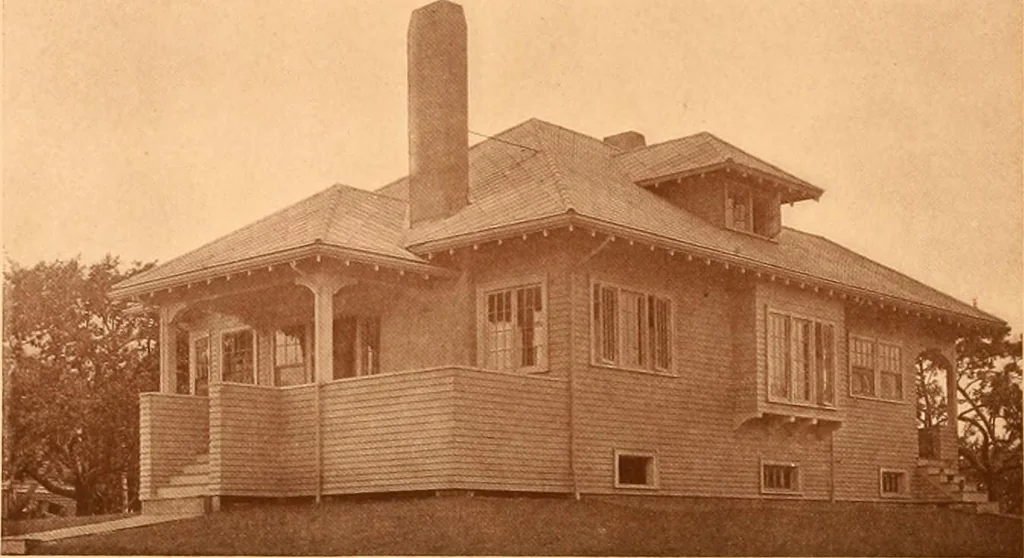 An illustration from Ideal homes / by W. F. Barlow, Jr., 1913, leaf 21