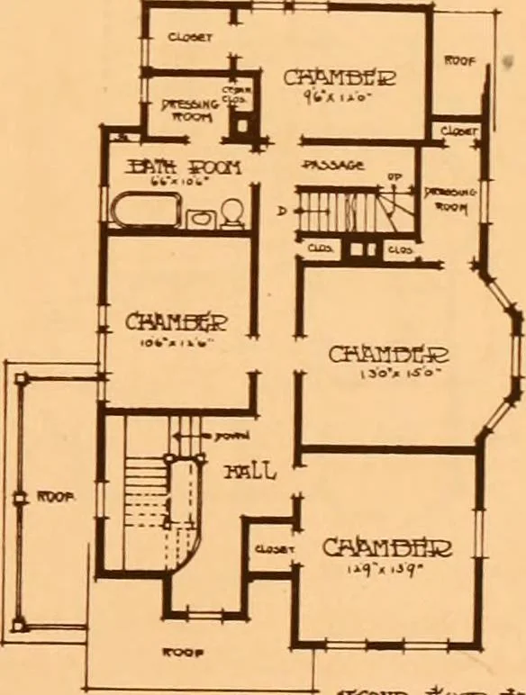 An illustration from Ideal homes / by W. F. Barlow, Jr., 1913, leaf 24