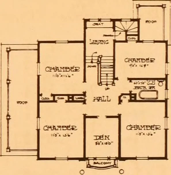 An illustration from Ideal homes / by W. F. Barlow, Jr., 1913, leaf 26