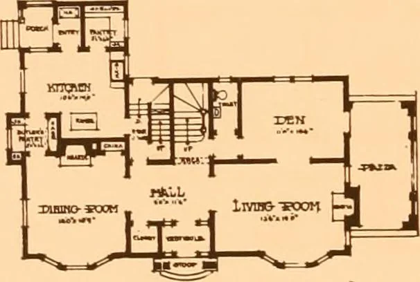 An illustration from Ideal homes / by W. F. Barlow, Jr., 1913, leaf 27
