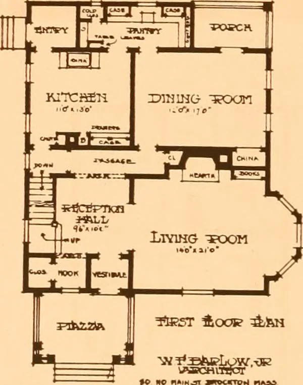 An illustration from Ideal homes / by W. F. Barlow, Jr., 1913, leaf 29