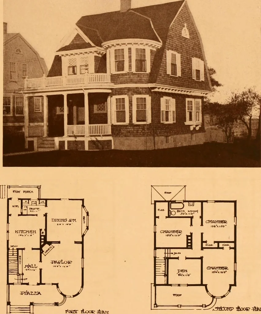 An illustration from Ideal homes / by W. F. Barlow, Jr., 1913, leaf 30