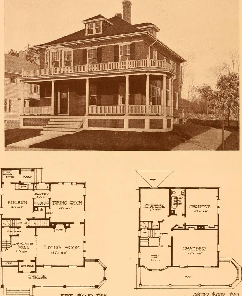 An illustration from Ideal homes / by W. F. Barlow, Jr., 1913, leaf 31