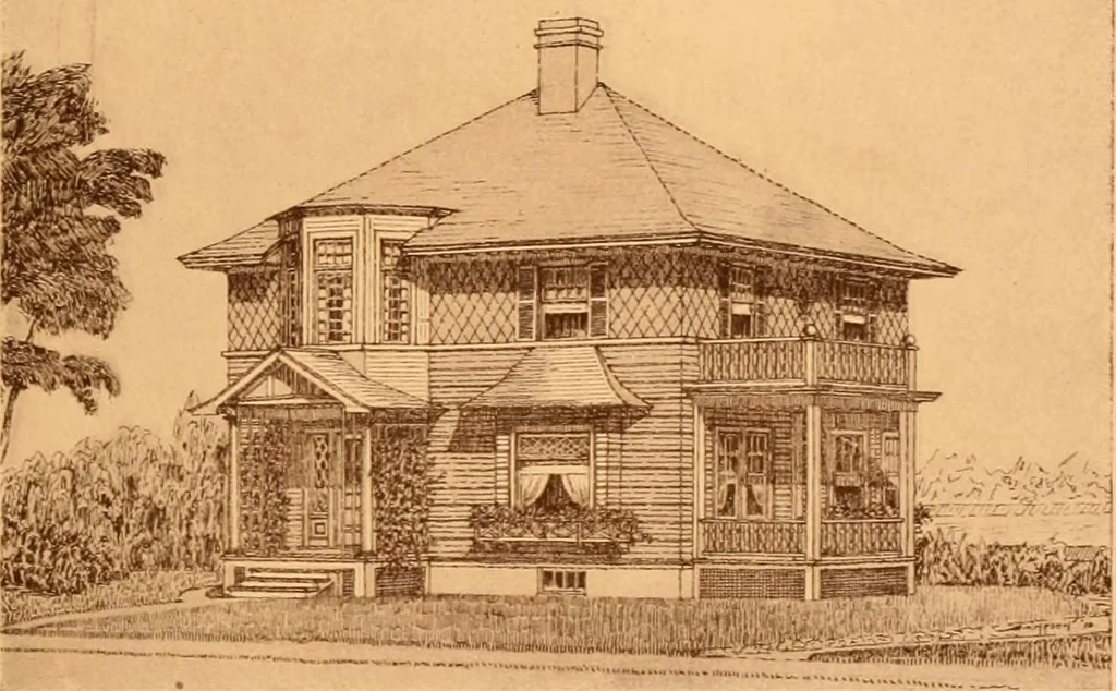 An illustration from Ideal homes / by W. F. Barlow, Jr., 1913, leaf 32