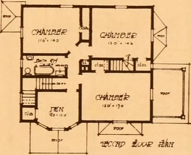 An illustration from Ideal homes / by W. F. Barlow, Jr., 1913, leaf 32