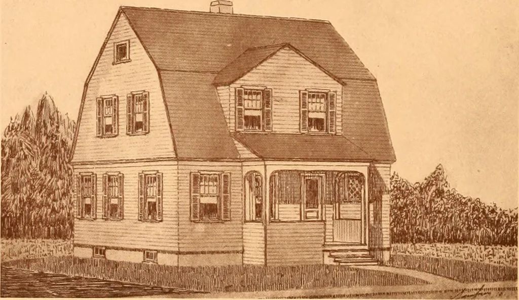 An illustration from Ideal homes / by W. F. Barlow, Jr., 1913, leaf 33
