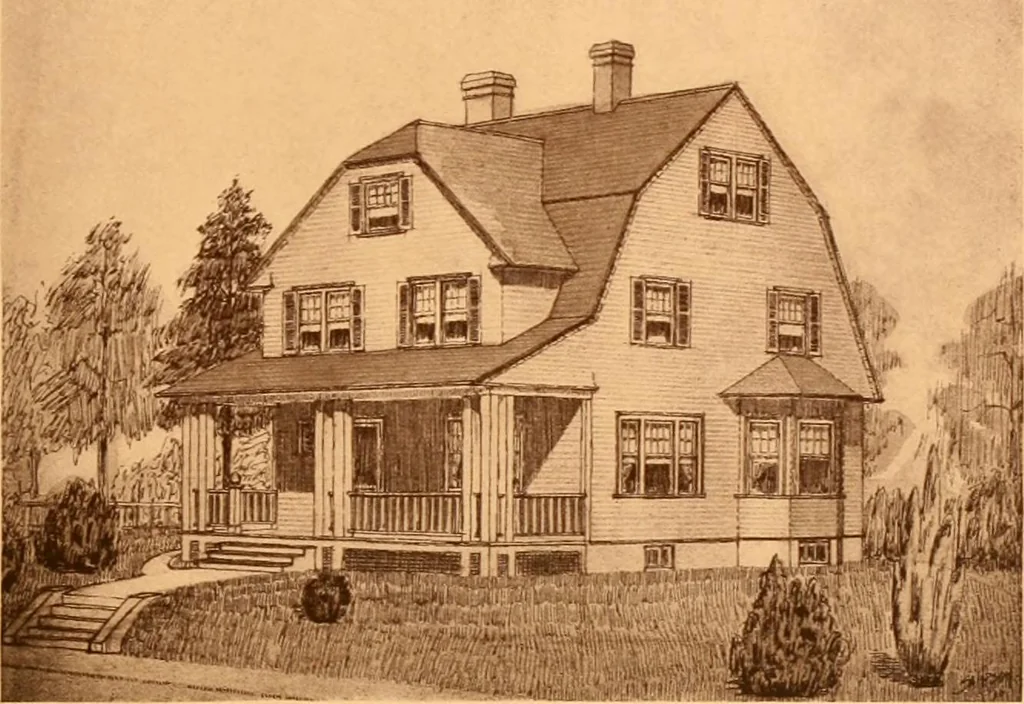 An illustration from Ideal homes / by W. F. Barlow, Jr., 1913, leaf 34