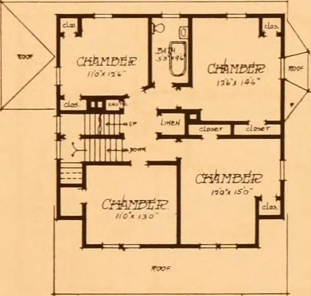 An illustration from Ideal homes / by W. F. Barlow, Jr., 1913, leaf 34