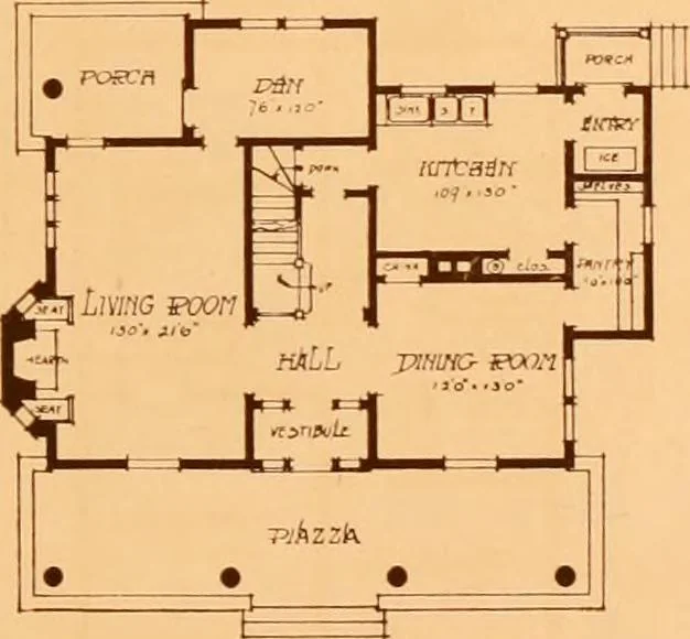 An illustration from Ideal homes / by W. F. Barlow, Jr., 1913, leaf 40