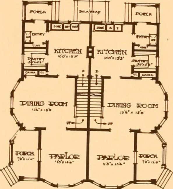 An illustration from Ideal homes / by W. F. Barlow, Jr., 1913, leaf 43