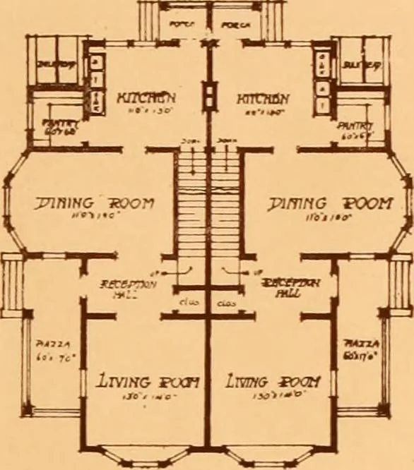 An illustration from Ideal homes / by W. F. Barlow, Jr., 1913, leaf 44