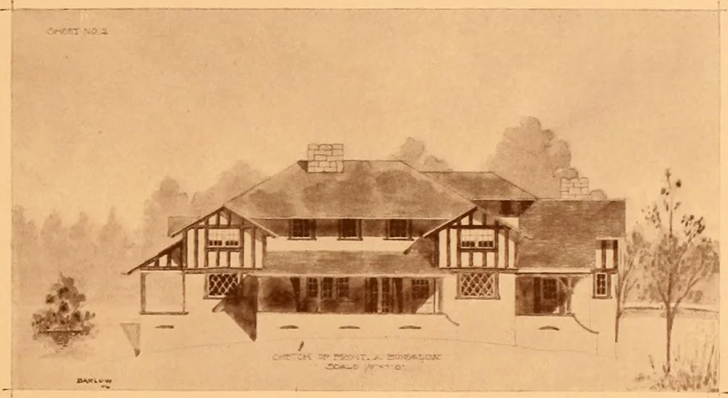 An illustration from Ideal homes / by W. F. Barlow, Jr., 1913, leaf 54