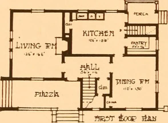 An illustration from Ideal homes / by W. F. Barlow, Jr., 1913, leaf 55