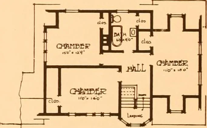 An illustration from Ideal homes / by W. F. Barlow, Jr., 1913, leaf 55