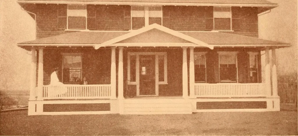 An illustration from Ideal homes / by W. F. Barlow, Jr., 1913, leaf 57