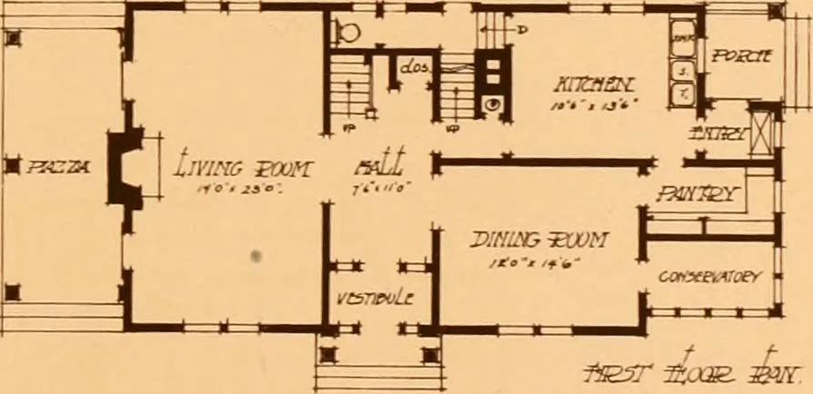 An illustration from Ideal homes / by W. F. Barlow, Jr., 1913, leaf 58