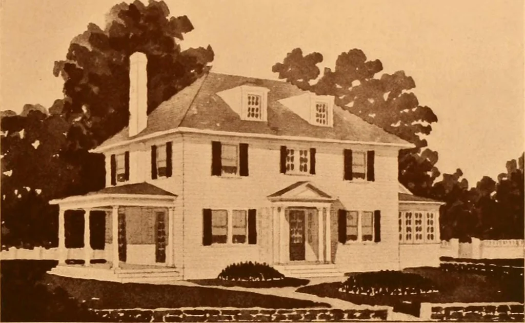 An illustration from Ideal homes / by W. F. Barlow, Jr., 1913, leaf 58