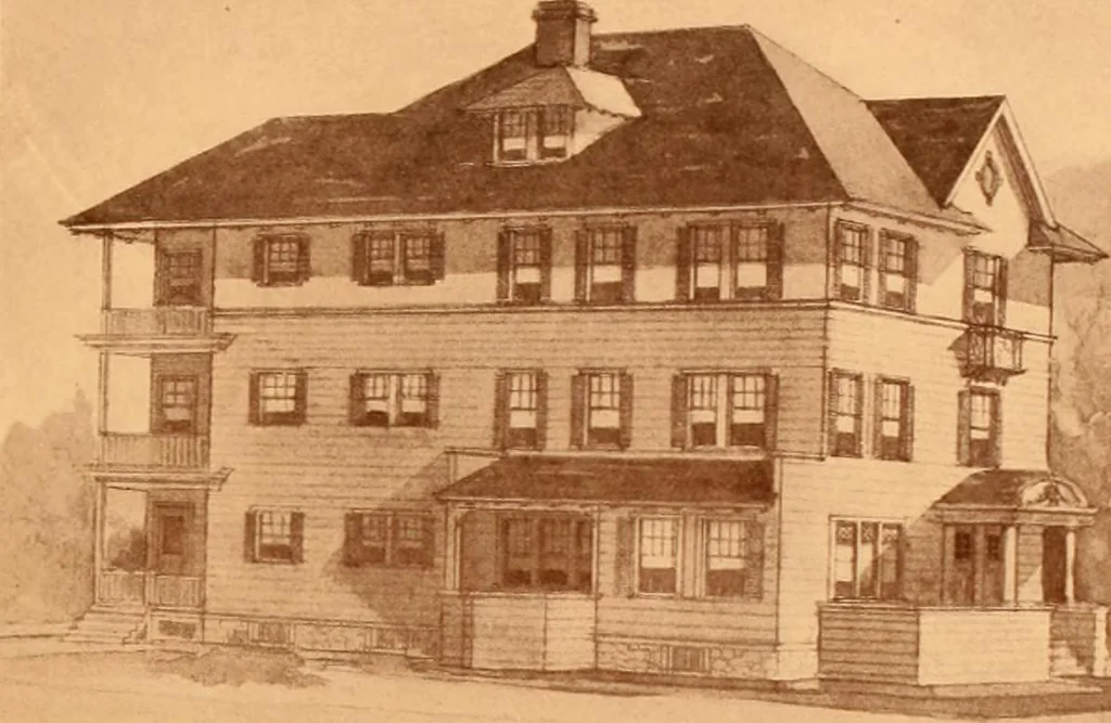 An illustration from Ideal homes / by W. F. Barlow, Jr., 1913, leaf 60