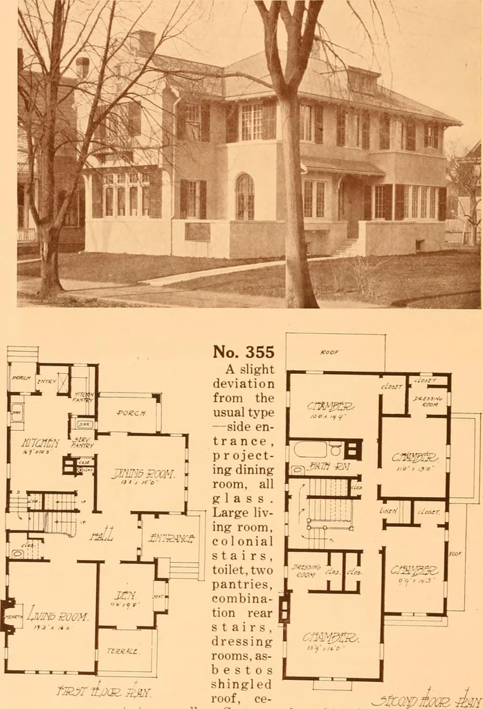 An illustration from Ideal homes / by W. F. Barlow, Jr., 1913, leaf 63