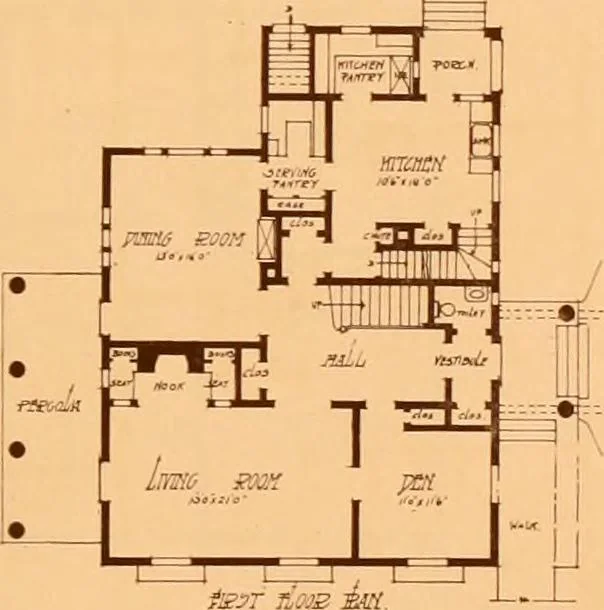 An illustration from Ideal homes / by W. F. Barlow, Jr., 1913, leaf 64