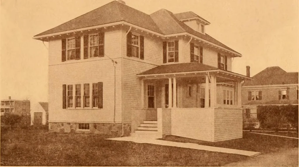 An illustration from Ideal homes / by W. F. Barlow, Jr., 1913, leaf 66