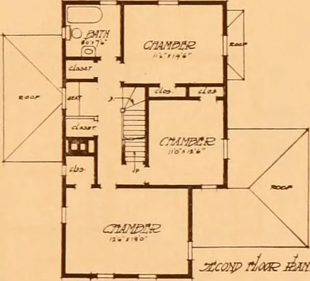 An illustration from Ideal homes / by W. F. Barlow, Jr., 1913, leaf 66