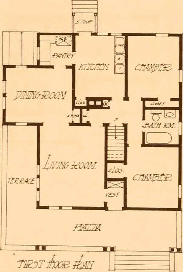 An illustration from Ideal homes / by W. F. Barlow, Jr., 1913, leaf 69
