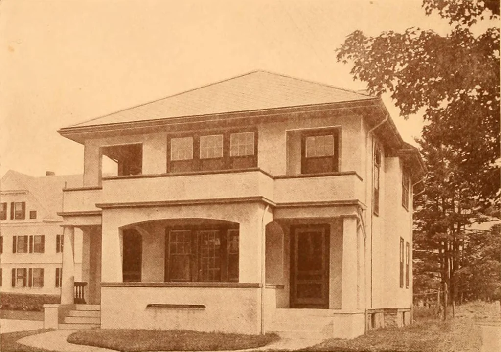 An illustration from Ideal homes / by W. F. Barlow, Jr., 1913, leaf 71