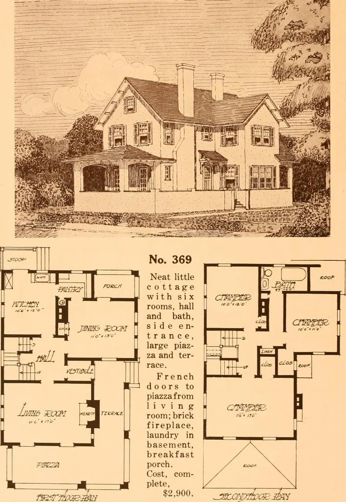 An illustration from Ideal homes / by W. F. Barlow, Jr., 1913, leaf 77