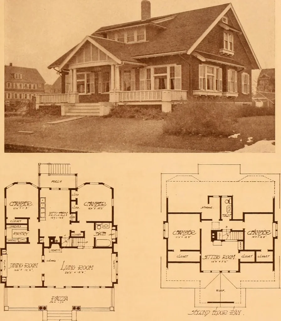 An illustration from Ideal homes / by W. F. Barlow, Jr., 1913, leaf 78