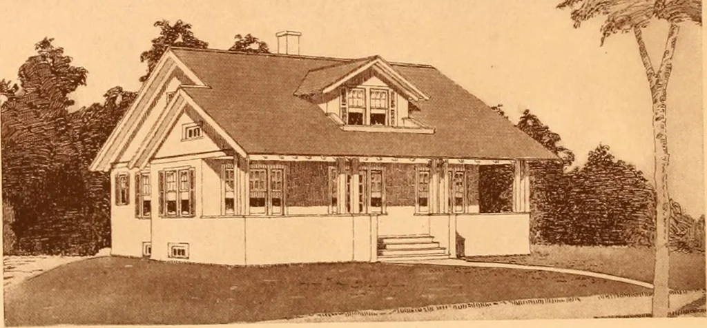 An illustration from Ideal homes / by W. F. Barlow, Jr., 1913, leaf 79
